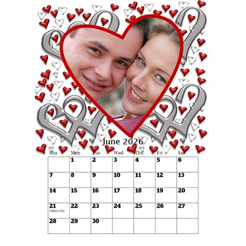 Our Love Calendar (any Year) By Deborah Jun 2026