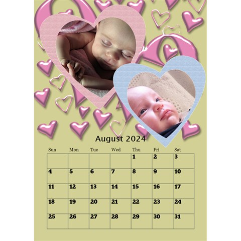 Our Love Calendar (any Year) By Deborah Aug 2024