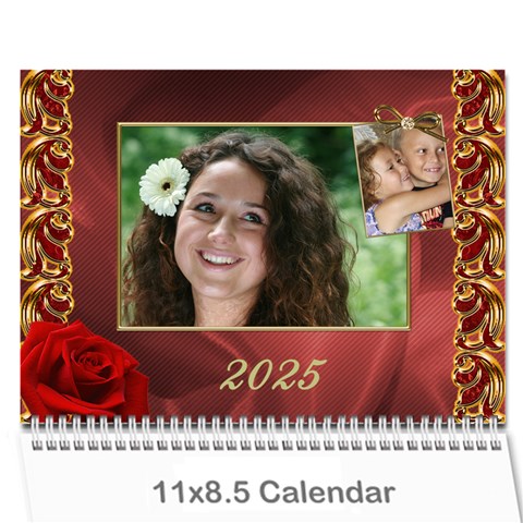 Valentine Wall Calendar (any Year) By Deborah Cover