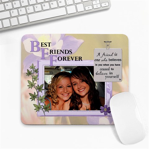 Best Friends Large Mousepad By Lil Front