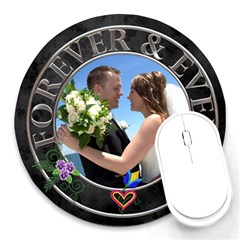 Forever and Ever Round Mousepad