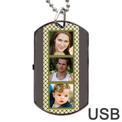 6 frame Dog Tag USB (2 sided) - Dog Tag USB Flash (Two Sides)