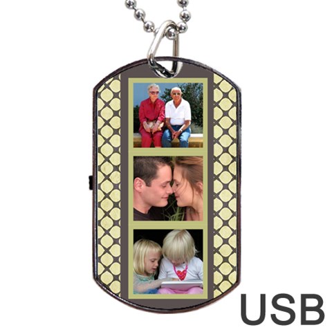 6 Frame Dog Tag Usb 2 (2 Sided) By Deborah Front