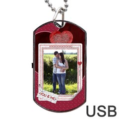 You And Me Tag Usb Flash (two Sides) 