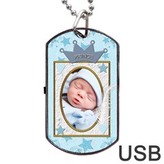Little Prince Dog Tag Usb Flash (2 Sides)