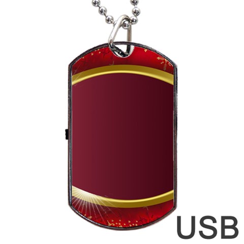 Gold Rim Dog Tag Usb (2 Sided) By Deborah Back