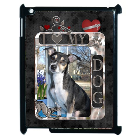 I Love My Dog Apple Ipad 2 Case By Lil Front
