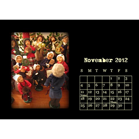 Train Calendar By Joshua Irvine Nov 2012