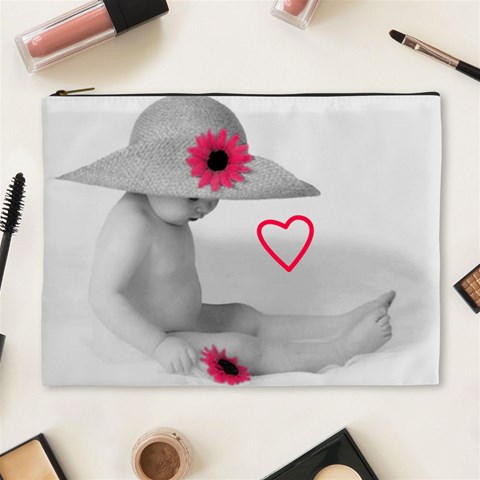 Baby Flower Cosmetic Bag By Birkie Front