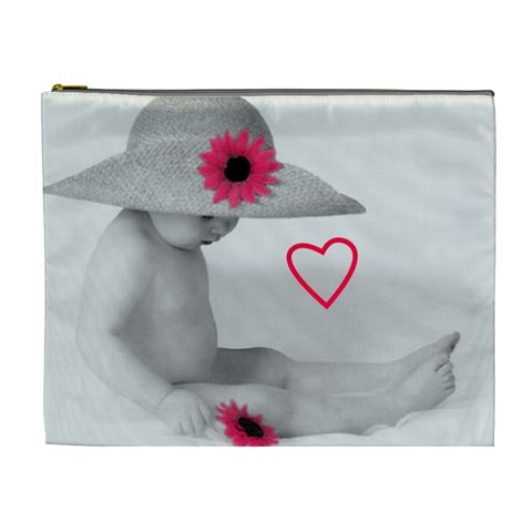 Baby Flower Cosmetic Bag By Birkie Front