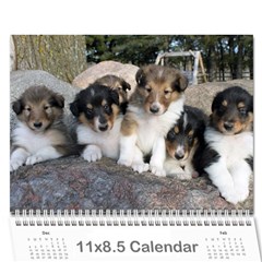 puppy calendar - Wall Calendar 11  x 8.5  (12-Months)