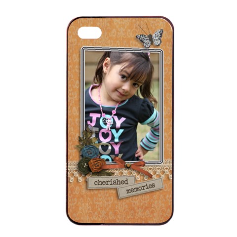 Apple Iphone 4/4s Seamless Case: Cherished Memories By Jennyl Front