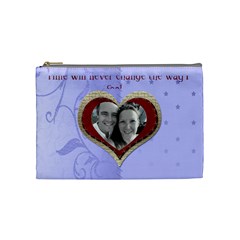 Red heart with cherubs cosmetic bag - Cosmetic Bag (Medium) Red heart with cherubs cosmetic bag - Cosmetic Bag (Medium)