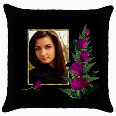 Just perfect Throw Cushion (5 styles) - Throw Pillow Case (Black)