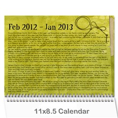 2012 Calendar - Wall Calendar 11  x 8.5  (12-Months)