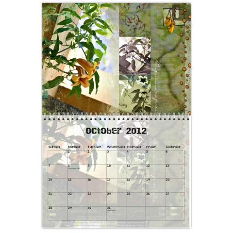 2012 Calendar By Carola Tolleson Oct 2012