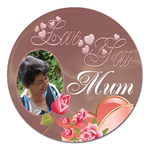 Love You Magnet 5 Inch By Deborah Front