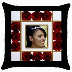 Elegant Throw Pillow - Throw Pillow Case (Black)