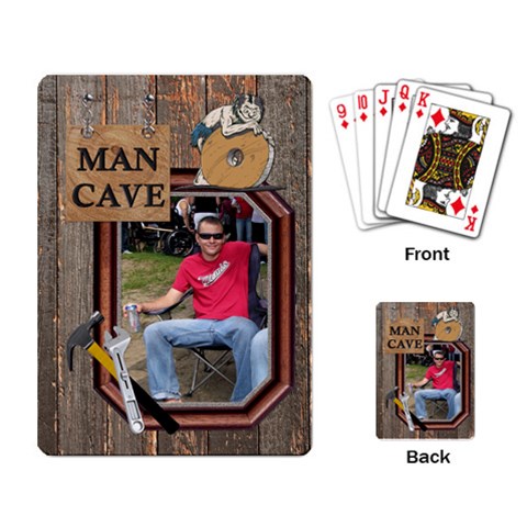 Man Cave Playing Cards By Lil Back