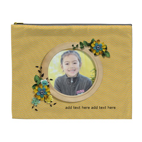 Xl Cosmetic Bag: Moments 12 By Jennyl Front