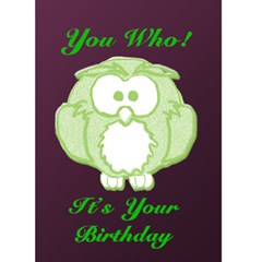 From Owl of US - Greeting Card 5 x 7 From Owl of US - Greeting Card 5 x 7