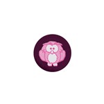 pink owl - 1  Mini Magnet