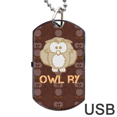 owlry - Dog Tag USB Flash (One Side)