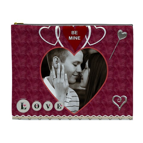 Be Mine, All Mine Xl Cosmetic Bag By Lil Front