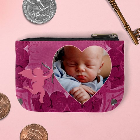 Pink Cupid Mini Coin Purse By Lil Back