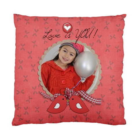 Cushion Case (two Sides): Love Is You By Jennyl Back