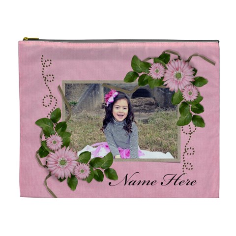 Xl Cosmetic Bag: Garden Of Love By Jennyl Front