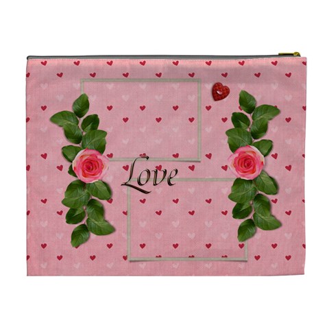 Xl Cosmetic Bag: Love By Jennyl Back