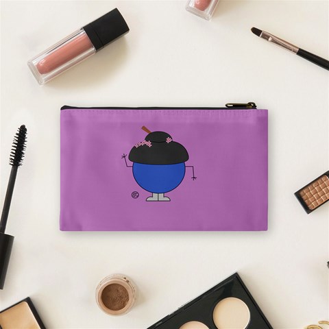 Geisha Cosmetics Bag (small) By Giggles Corp Back