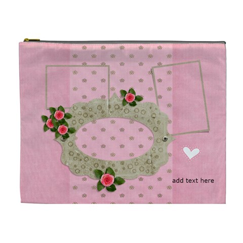 Xl Cosmetic Bag: Sweet Hearts By Jennyl Front