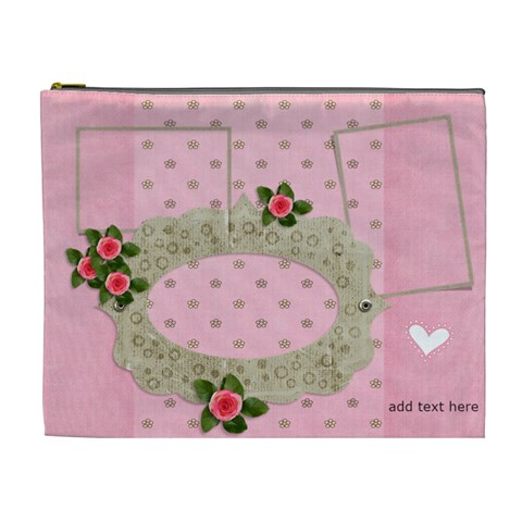 Xl Cosmetic Bag: Sweet Hearts By Jennyl Front