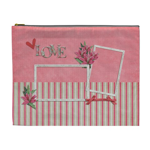 Xl Cosmetic Bag: Love By Jennyl Front