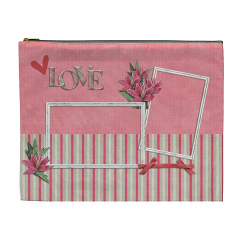 Xl Cosmetic Bag: Love By Jennyl Front