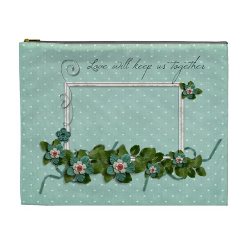 Xl Cosmetic Bag: Love Together By Jennyl Front