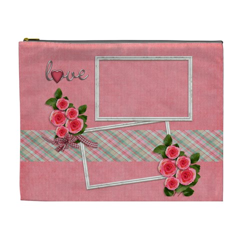 Xl Cosmetic Bag: Love Love By Jennyl Front