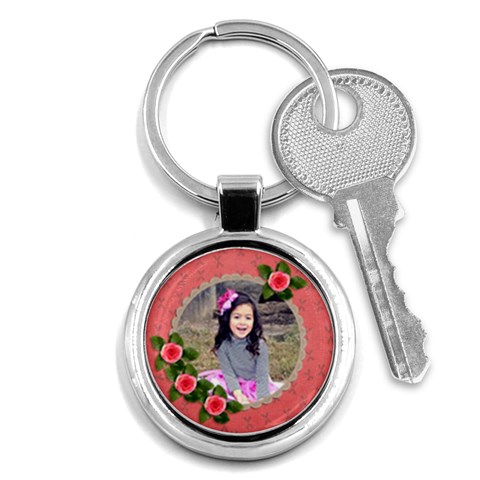 Keychain: Roses By Jennyl Front