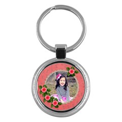 Keychain: Roses - Key Chain (Round)