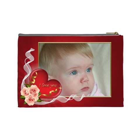 I Love You Large Cosmetic Bag By Deborah Back