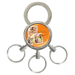 love - 3-Ring Key Chain