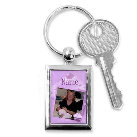 Purple Cupcake Keyring By Claire Mcallen Front