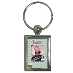 Green cupcake keyring - Key Chain (Rectangle)