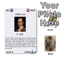  Founding Fathers  Statesmen (Action) 2012 - Playing Cards 54 Designs (Rectangle)