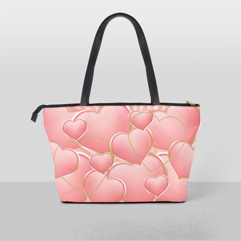 Pink Hearts Shoulder Bag By Deborah Back