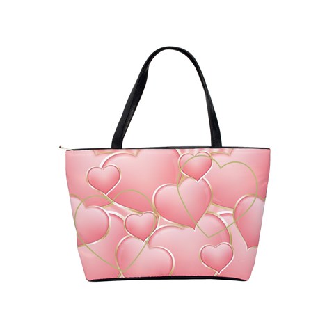 Pink Hearts Shoulder Bag By Deborah Back