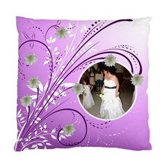 purple floral cushion case (5 styles) - Standard Cushion Case (Two Sides) purple floral cushion case (5 styles) - Standard Cushion Case (Two Sides)