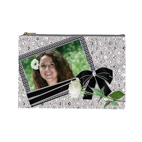 Diamond Large Cosmetic Bag By Deborah Front